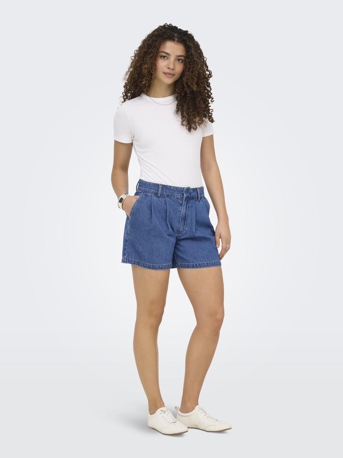 Short Loose Luka Tiro Medio - Medium Blue Denim