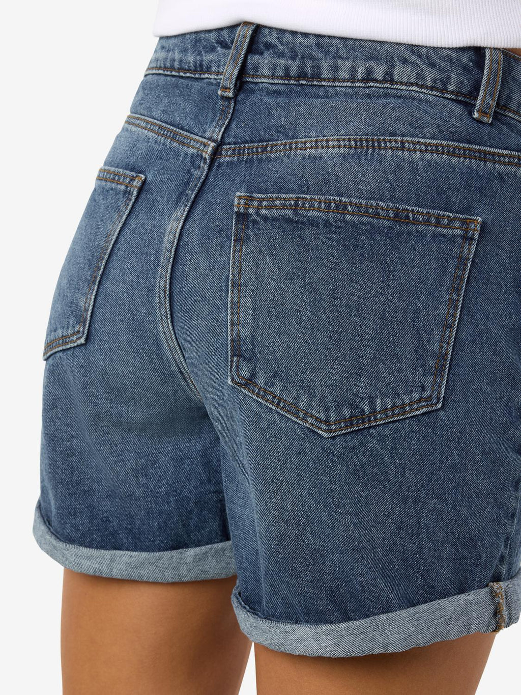 Short Relaxed Smiley - Medium Blue Denim