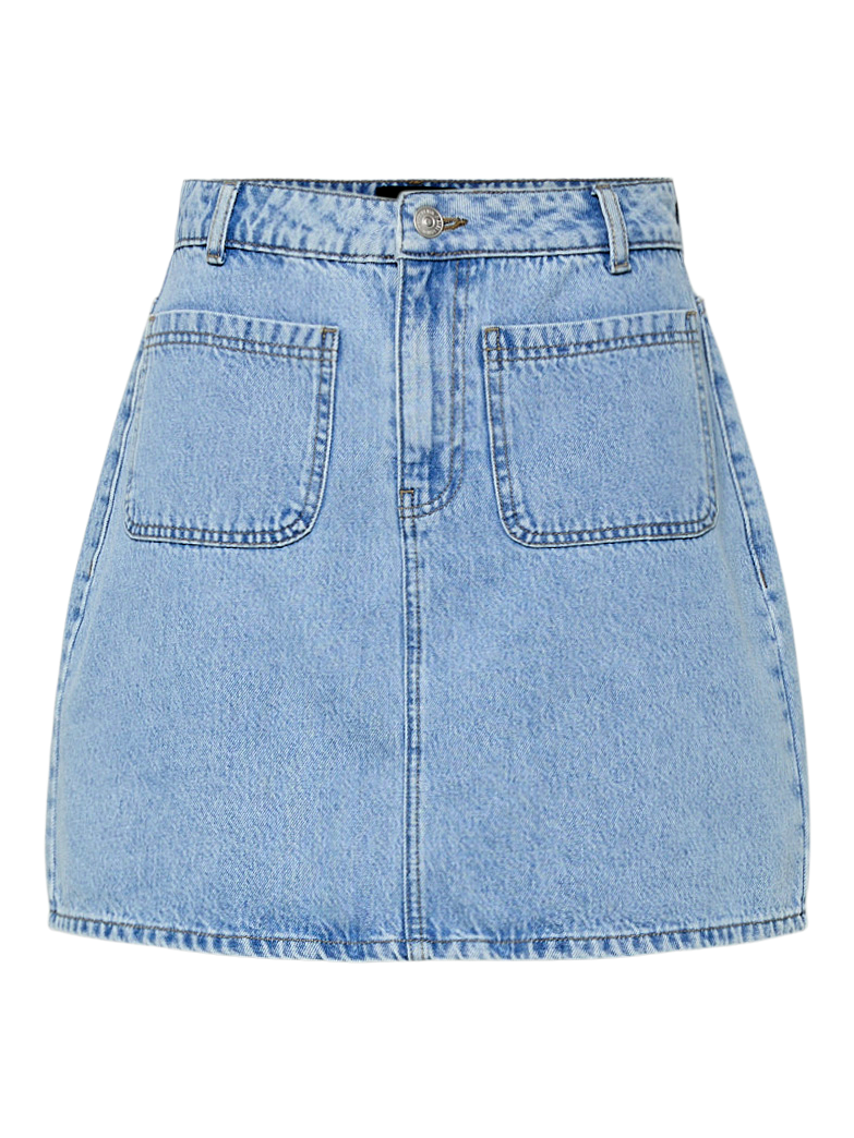 Pollera de Jean Mini - Light Blue Denim