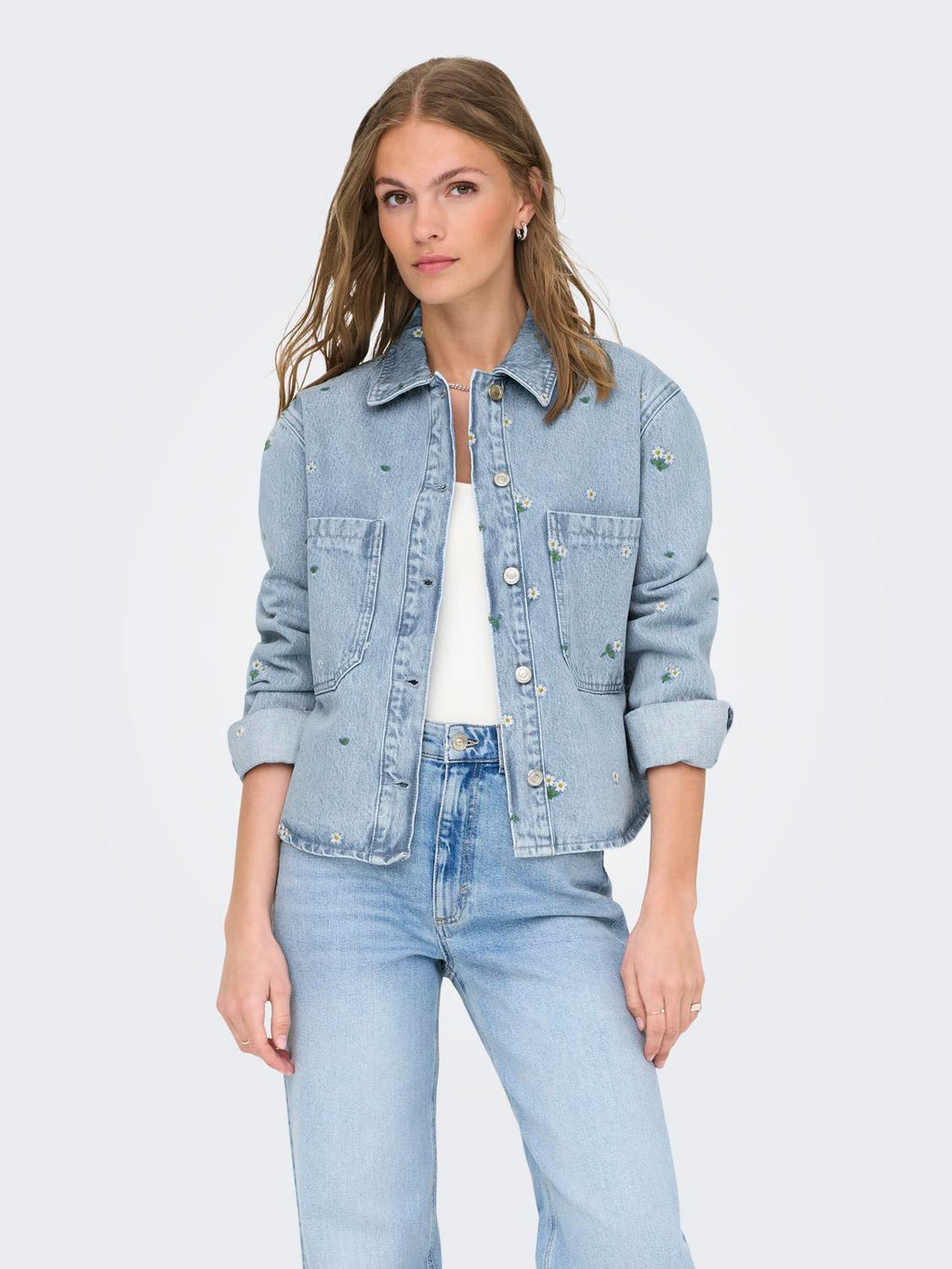 Camisa Oversize Cassie - Light Blue Denim