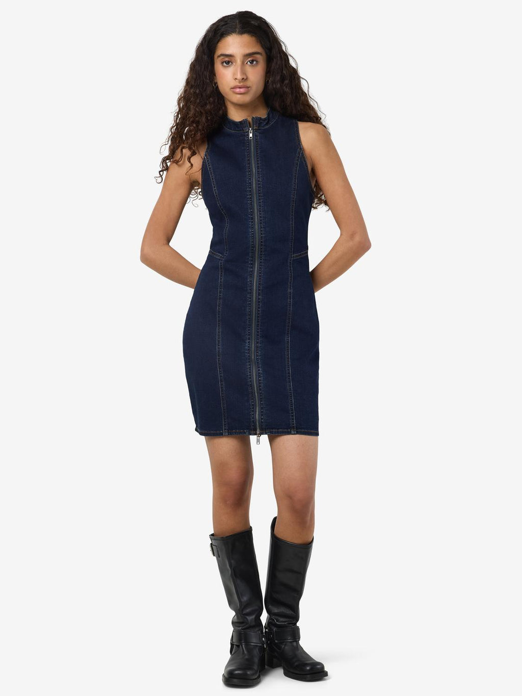 Vestido Slim Mine - Dark Blue Denim