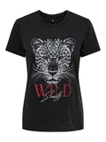 Top Regular Lucy - Black (Wild Soul Leo)