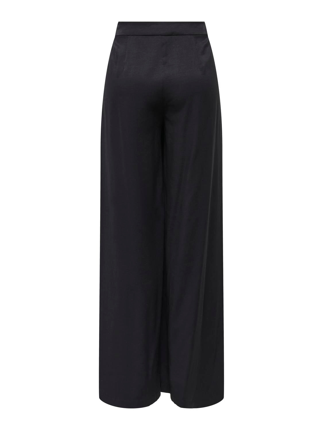 Pantalón Wide Leg Tila Life Tiro Alto - Black