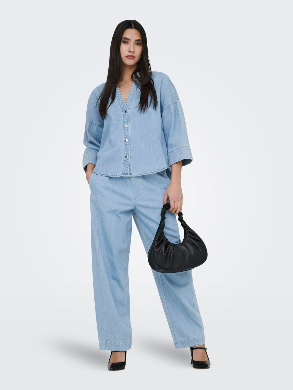 Jean Barrel Vix - Light Blue Denim