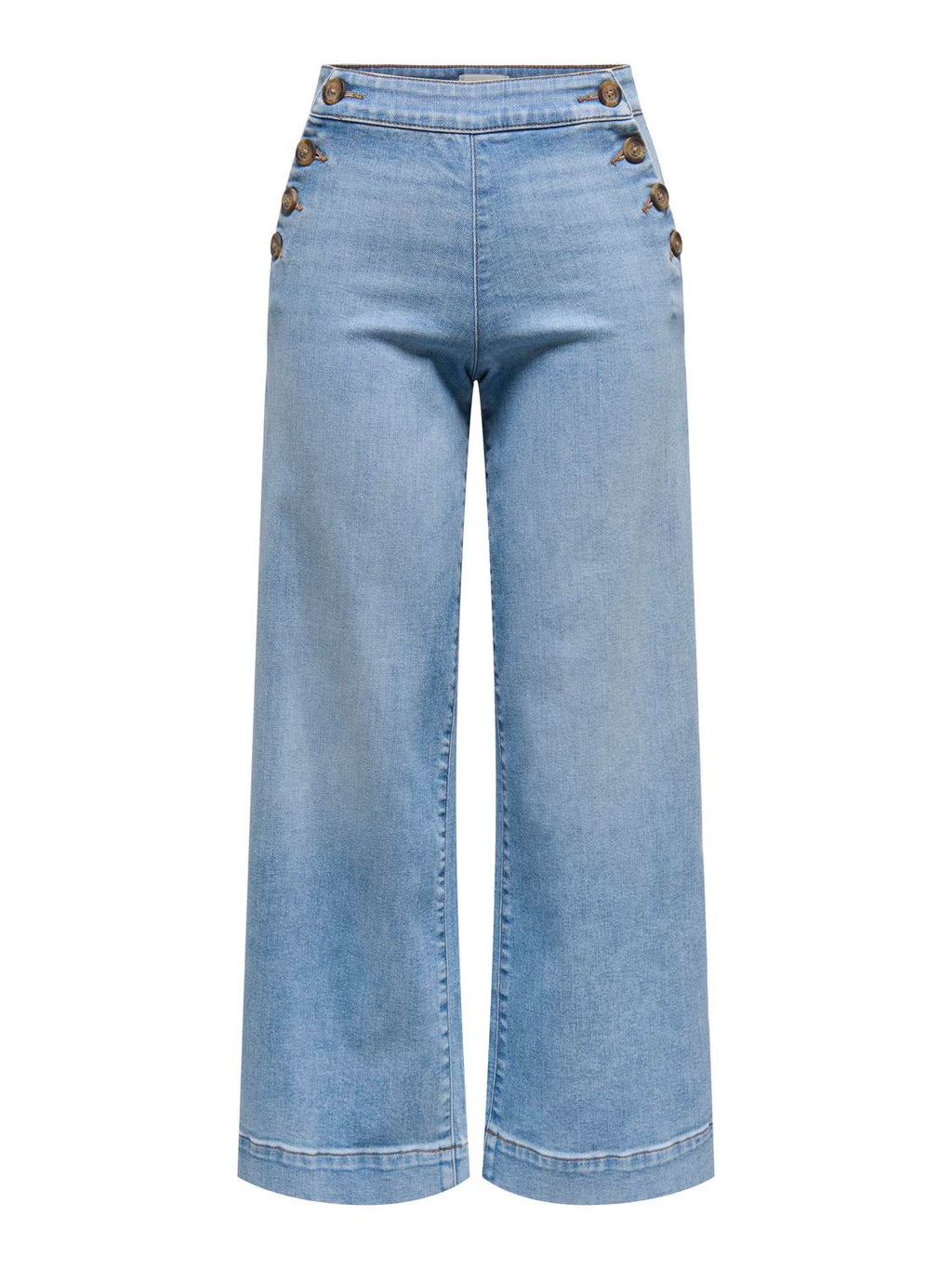 Jean Wide Leg Madison Tiro Alto - Light Blue Denim
