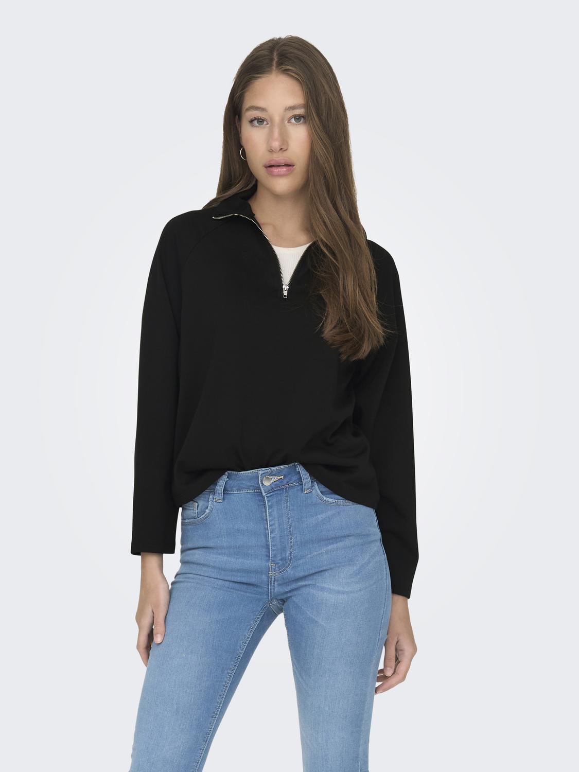 Buzo Regular Eldora Zip - Black