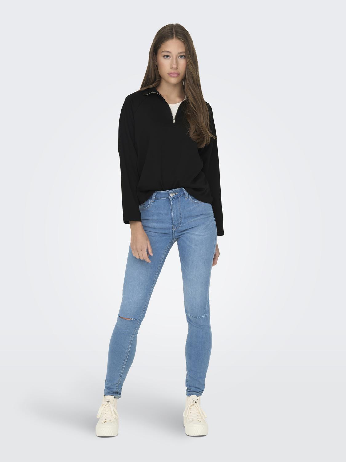 Buzo Regular Eldora Zip - Black