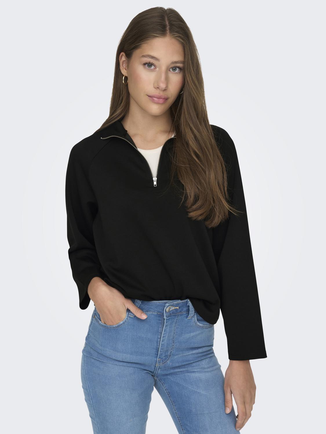 Buzo Regular Eldora Zip - Black