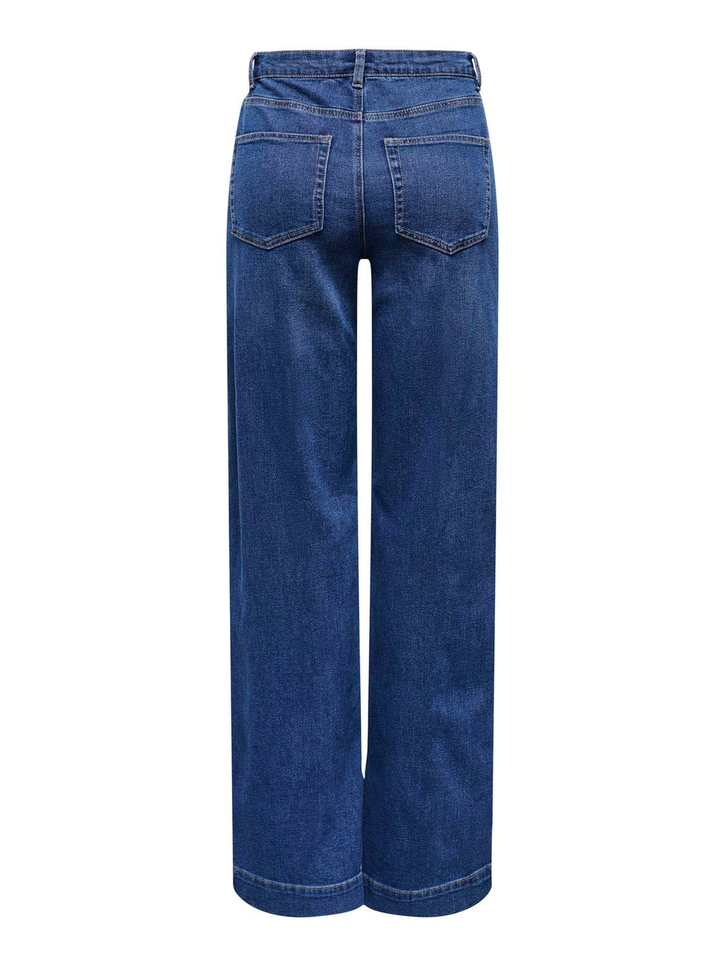 Jean Wide Leg Juicy Tiro Alto - Medium Blue Denim