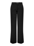 Pantalón Straight Hattie-Lana Tiro Alto W Mel - Black