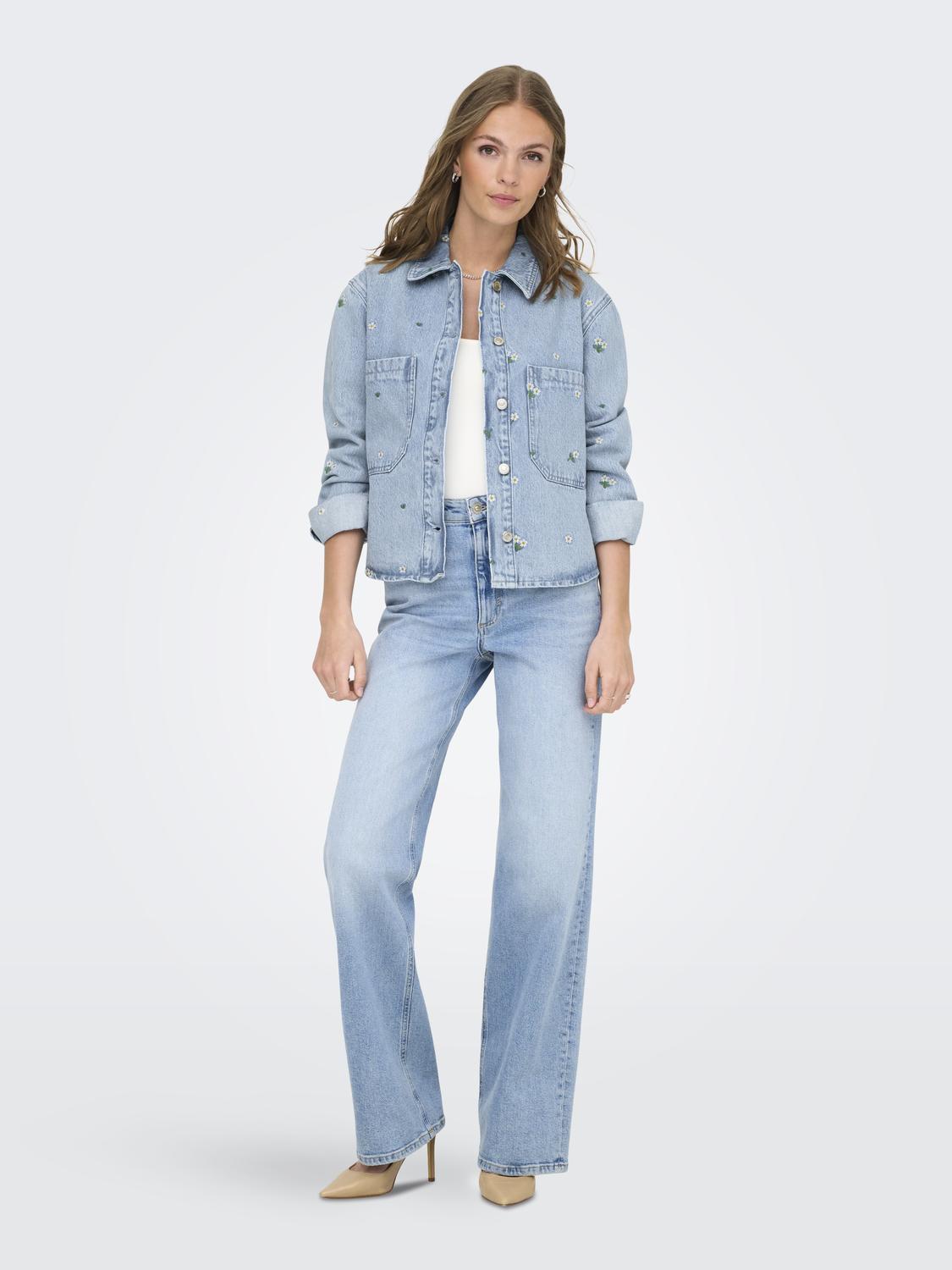Camisa Oversize Cassie - Light Blue Denim