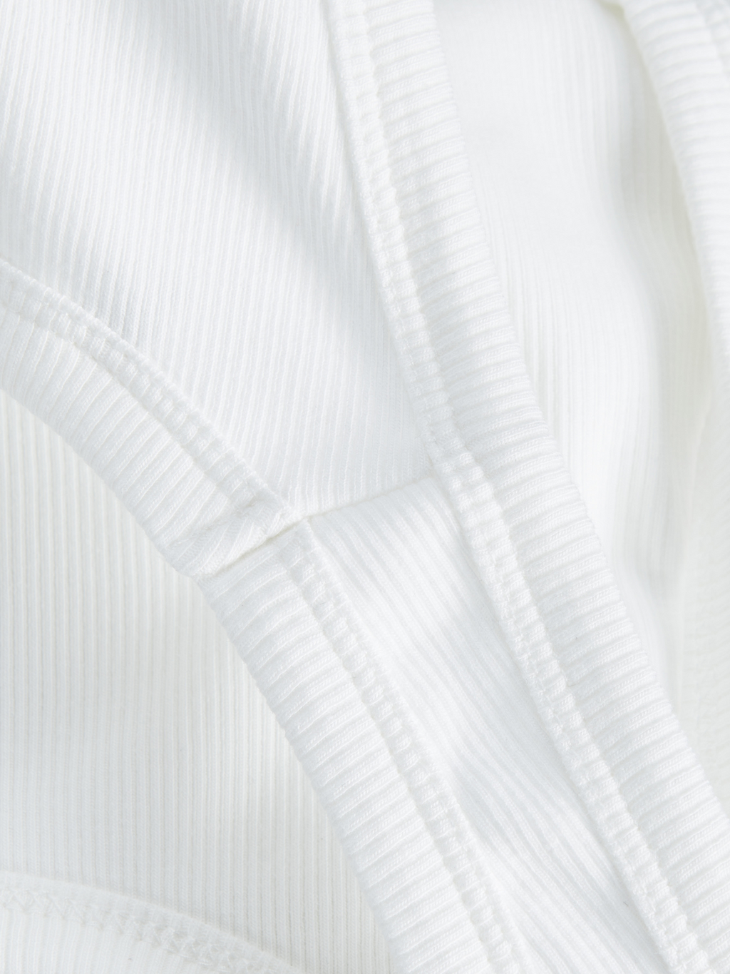 Top Stretch Fallon Rib - Bright White