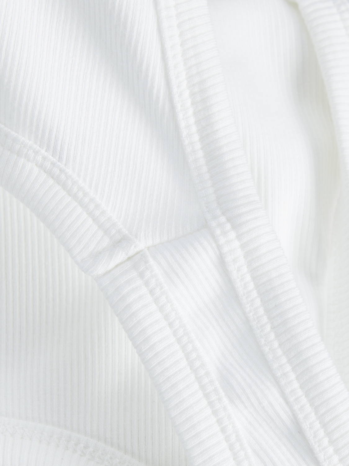 Top Stretch Fallon Rib - Bright White