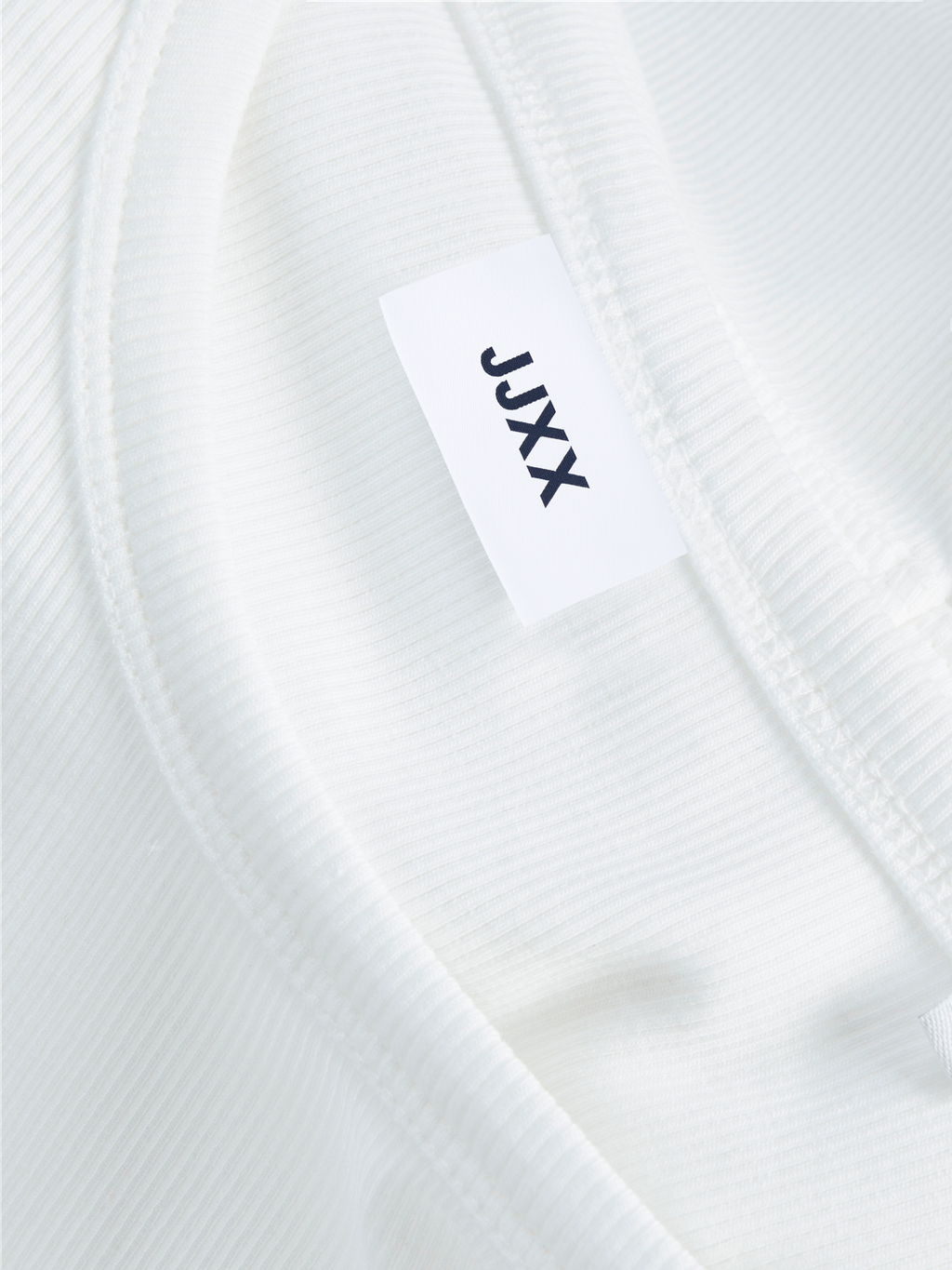 Top Stretch Fallon Rib - Bright White