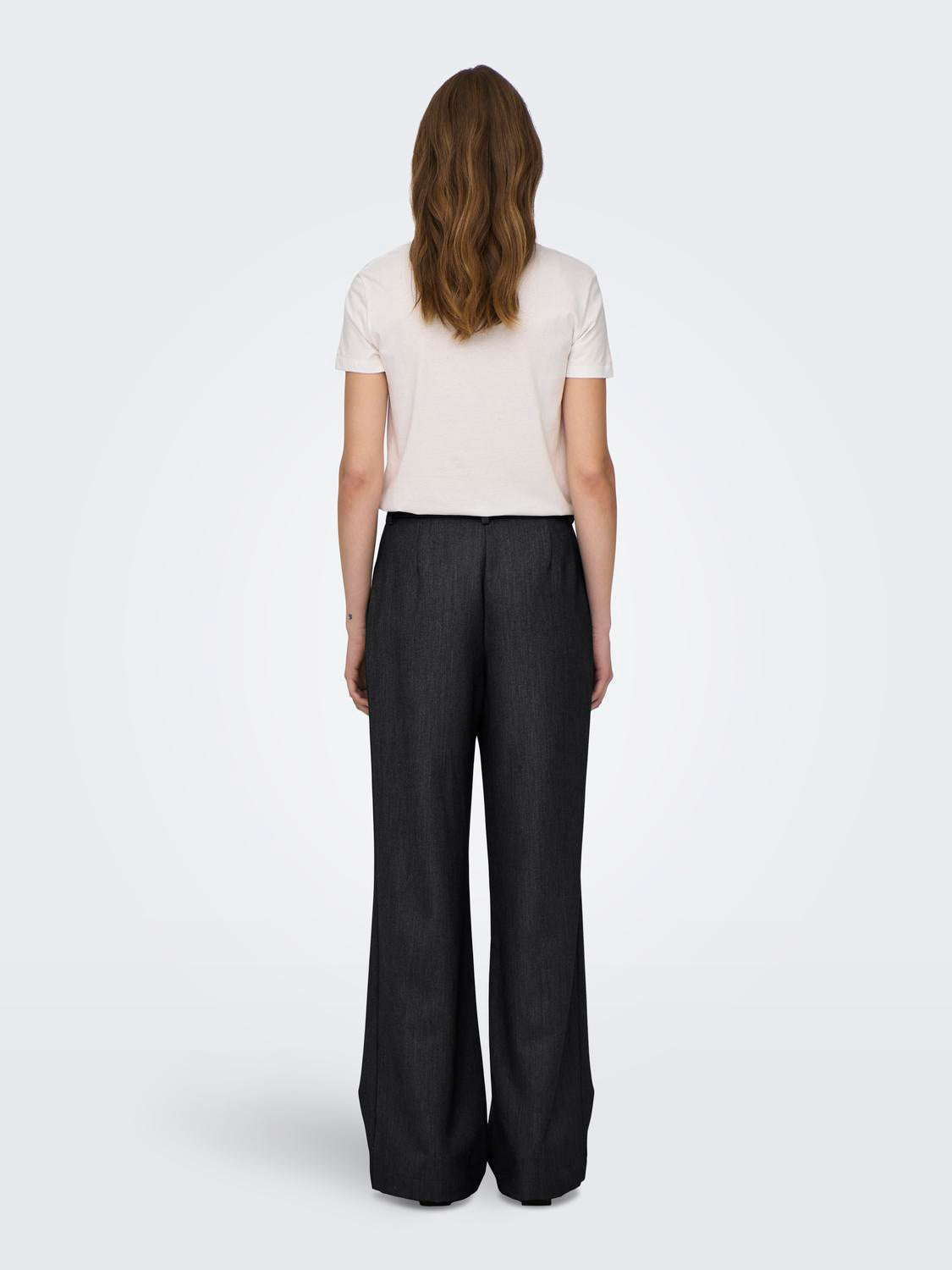 Pantalón Straight Hattie Tiro Alto - Black