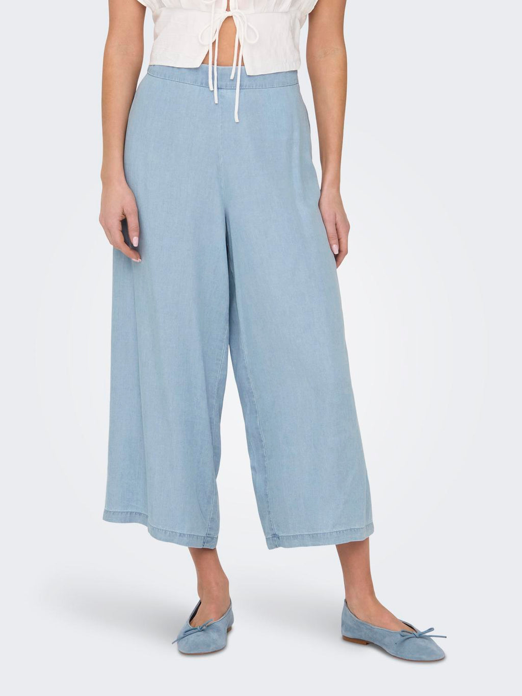 Pantalón Wide Leg Charis - Light Blue Denim