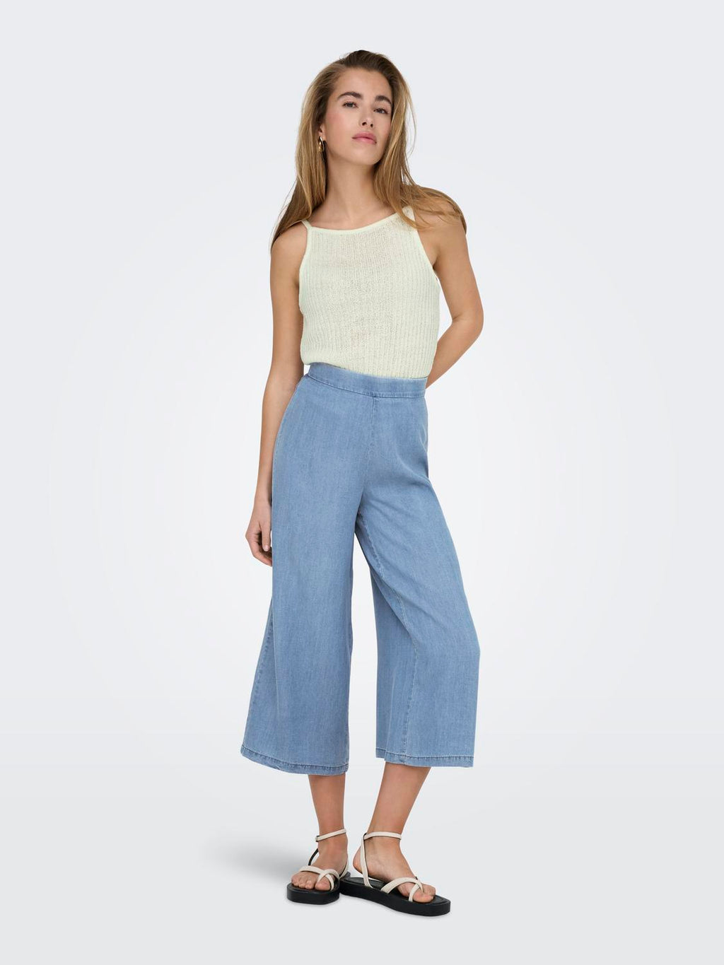 Pantalón Wide Leg Charis - Medium Blue Denim
