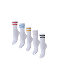 Medias Cally Lurex Stripe Pack de 5 - Bright White