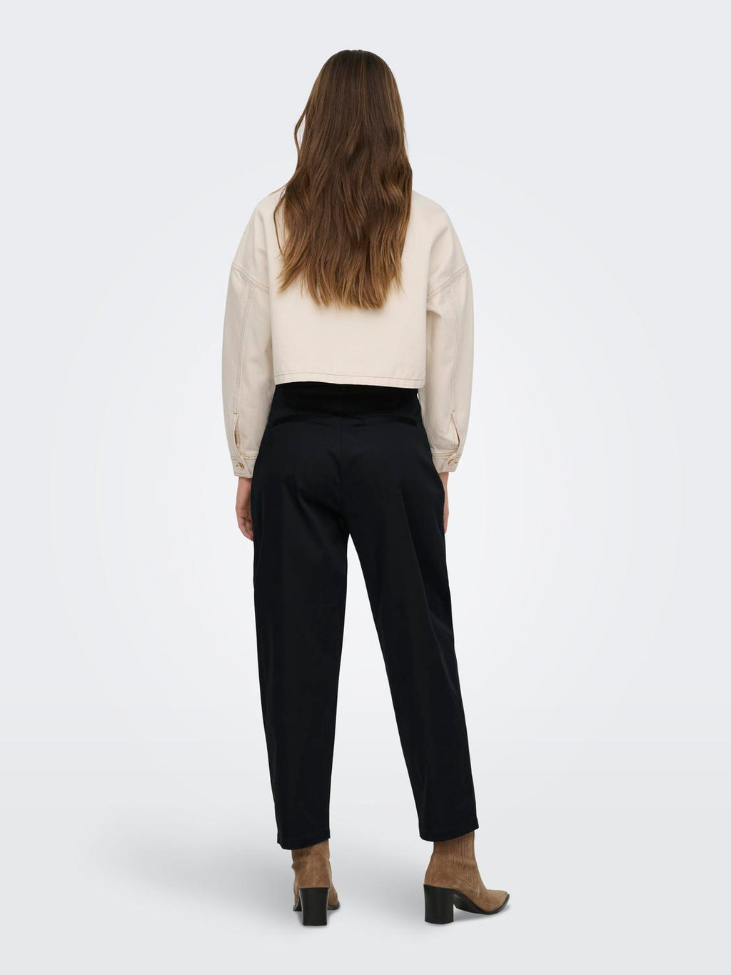 Pantalón Barrel Casil Tiro Alto - Black