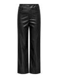 Pantalón Wide Leg Soya Pu Pocket - Black