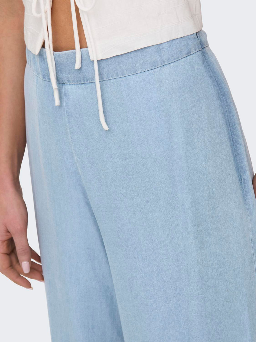 Pantalón Wide Leg Charis - Light Blue Denim