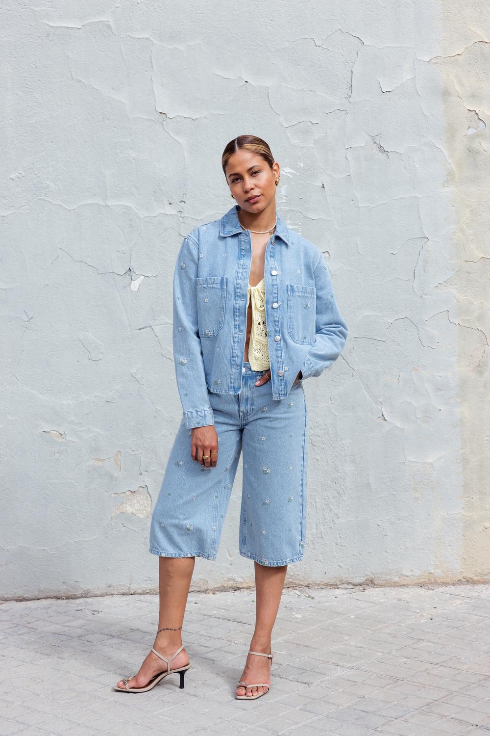 Camisa Oversize Cassie - Light Blue Denim