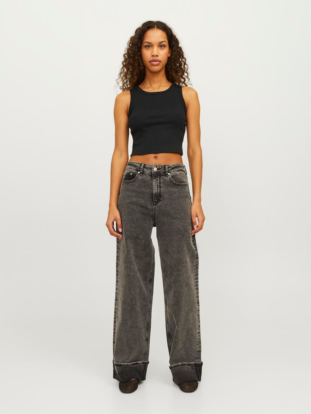 Top Stretch Fallon Rib - Black