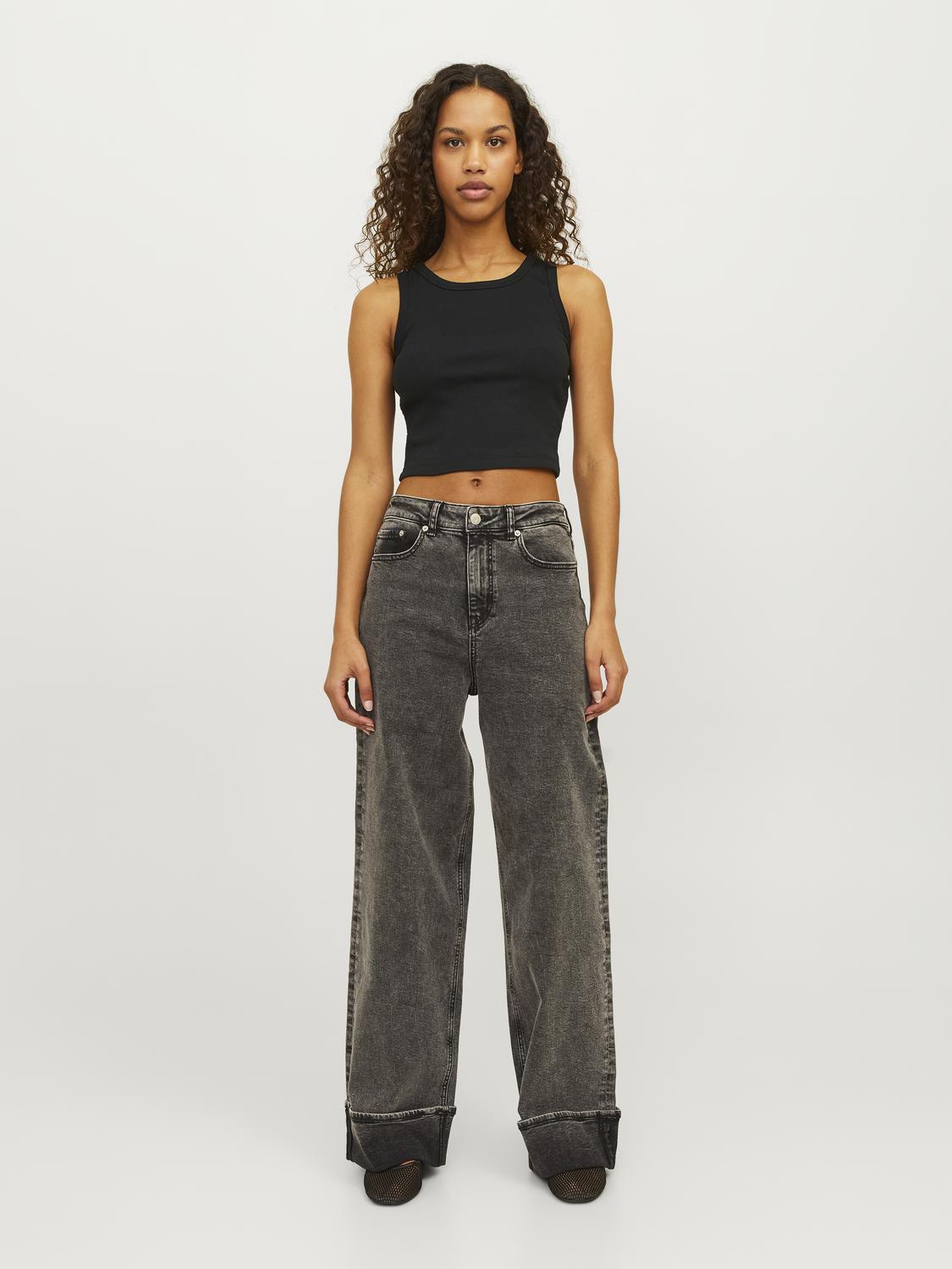 Top Stretch Fallon Rib - Black