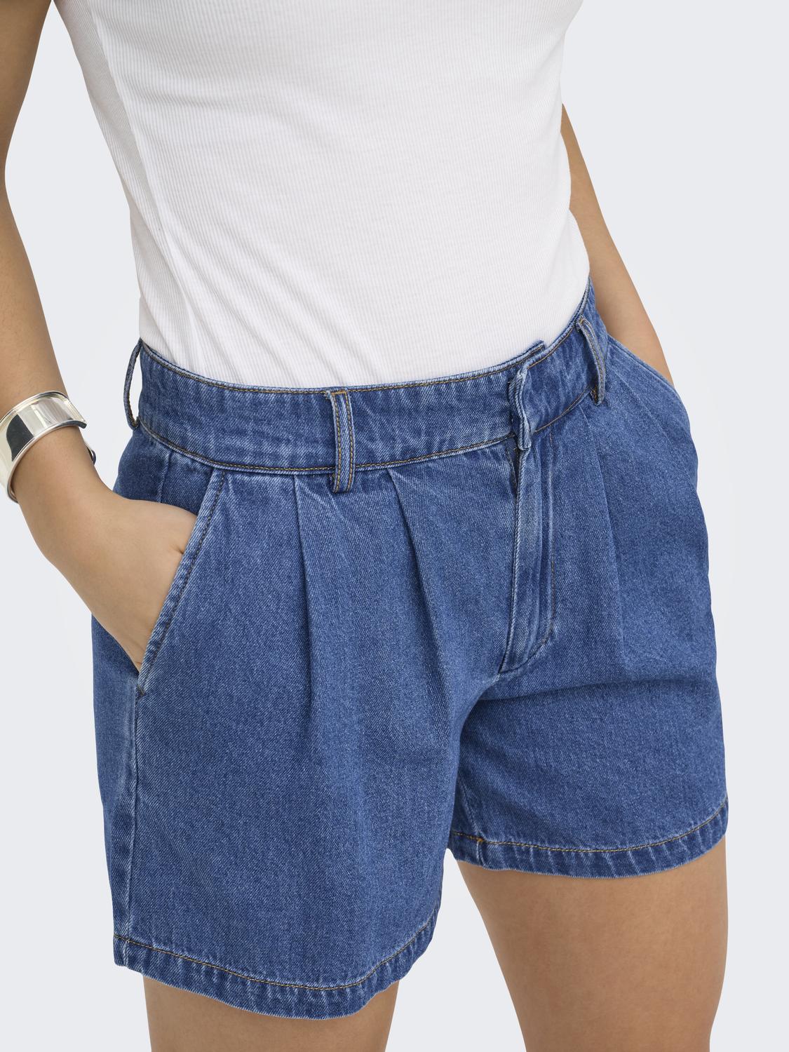 Short Loose Luka Tiro Medio - Medium Blue Denim