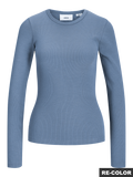 Remera Stretch Freya Rib - Country Blue