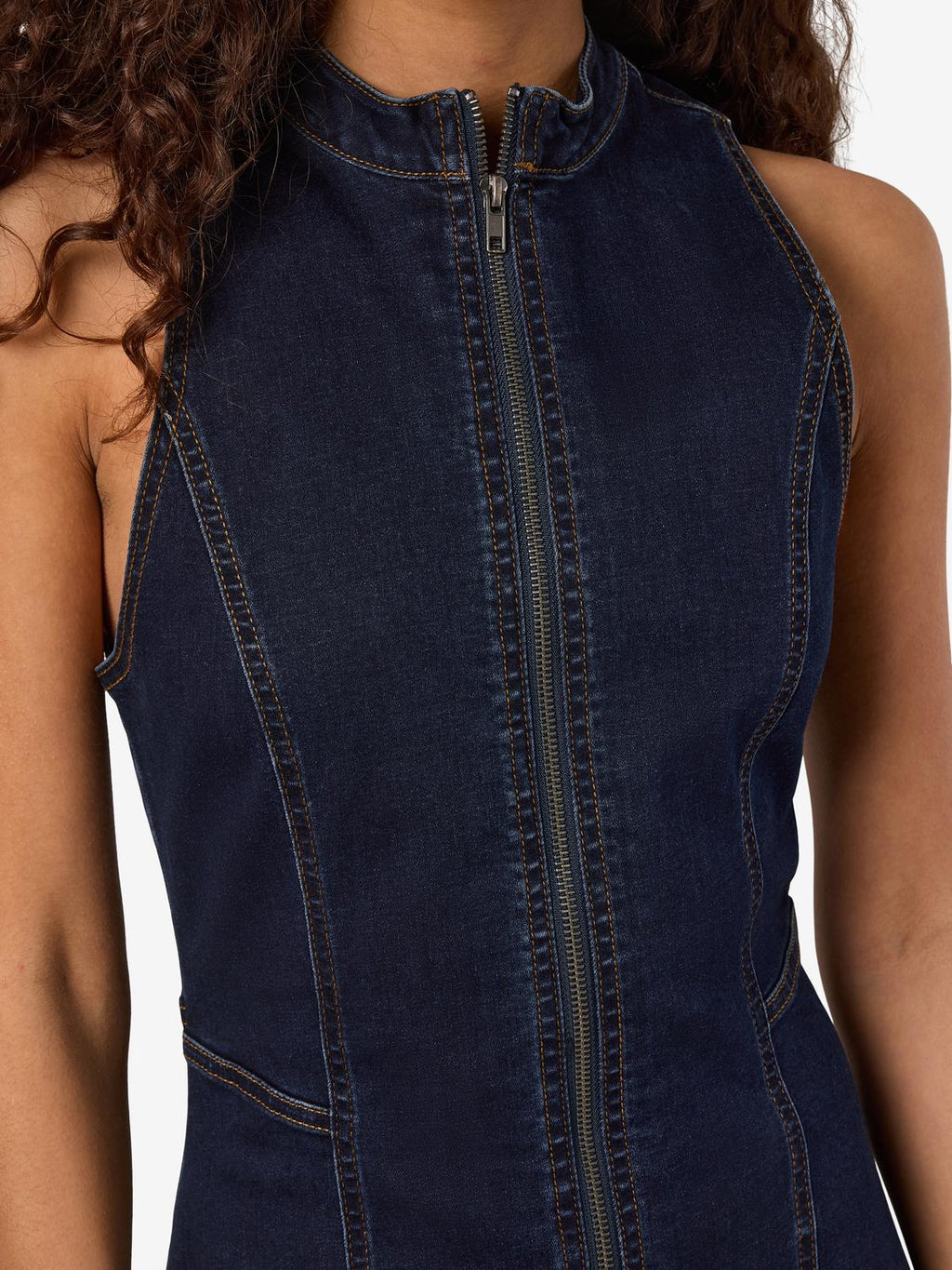 Vestido Slim Mine - Dark Blue Denim