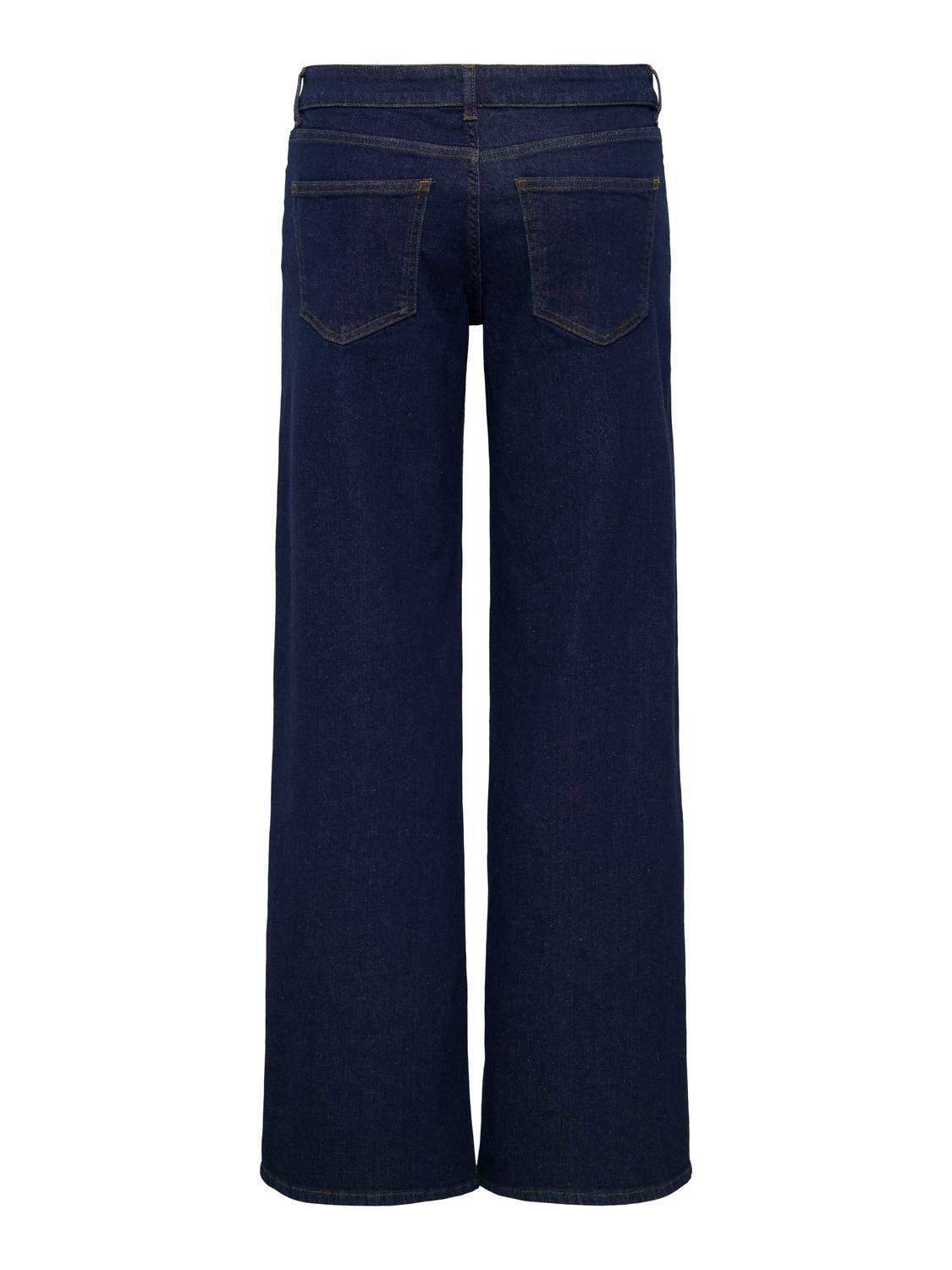 Jean Wide Leg Judy-O Tiro Bajo - Dark Blue Denim
