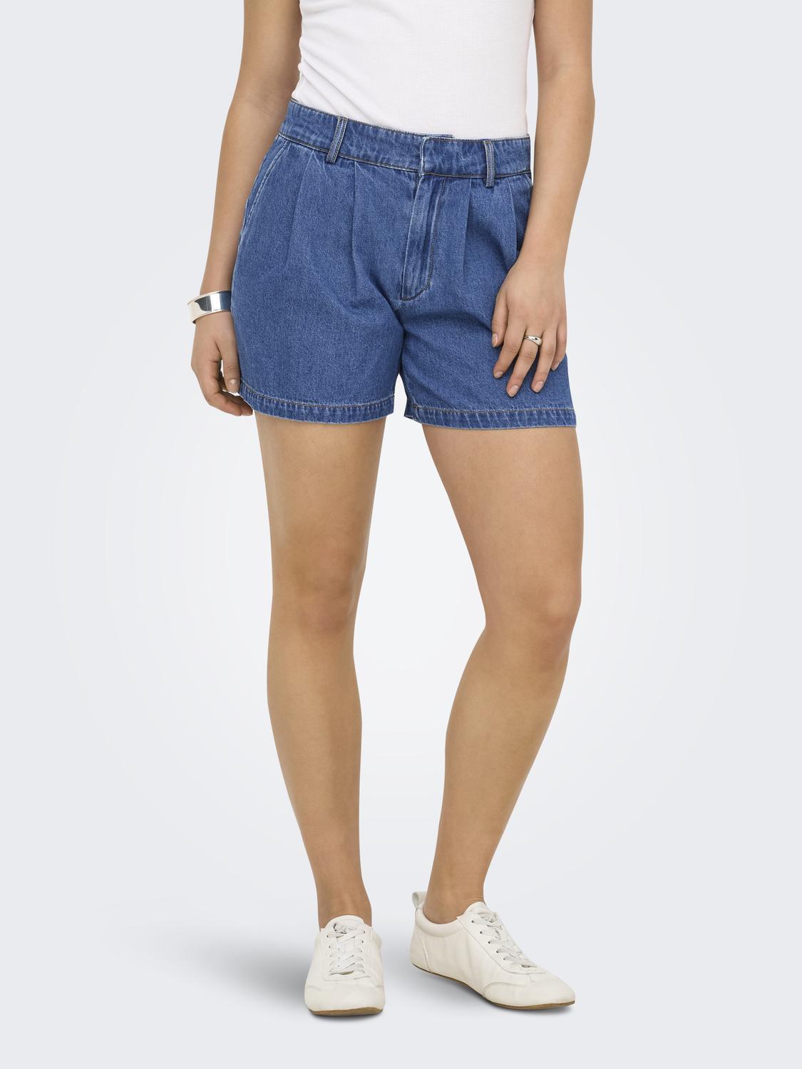 Short Loose Luka Tiro Medio - Medium Blue Denim