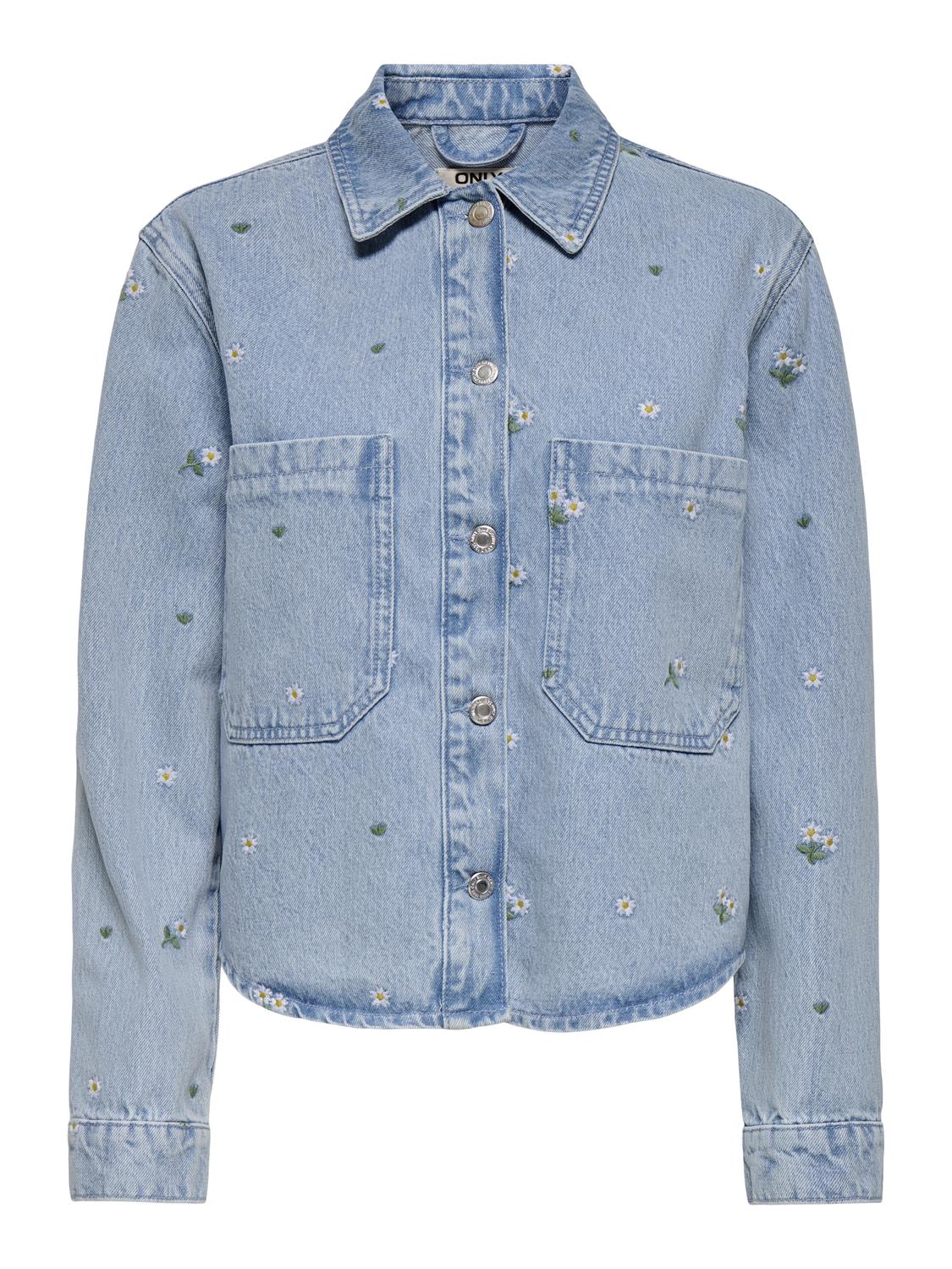 Camisa Oversize Cassie - Light Blue Denim