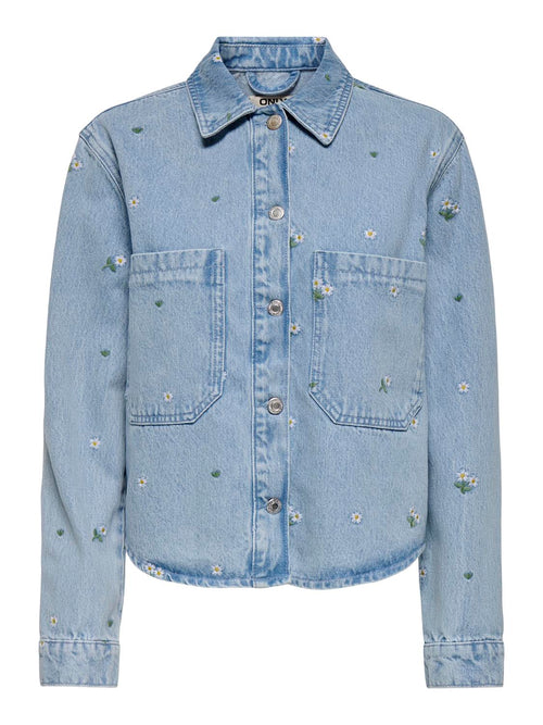 Camisa Oversize Cassie - Light Blue Denim
