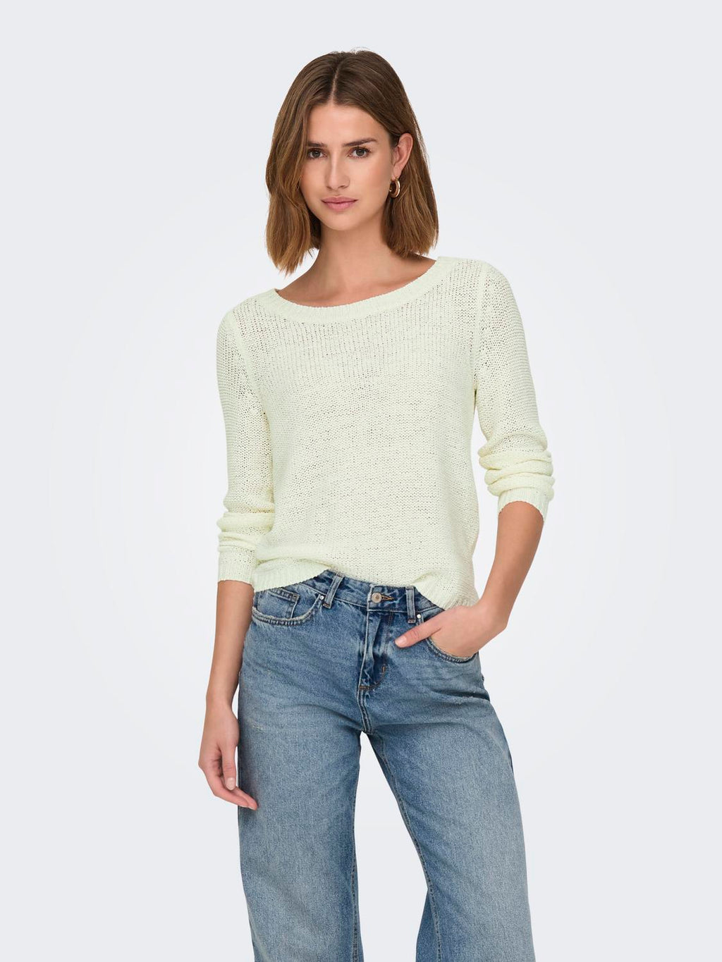 Sweater Regular Geena - Cloud Dancer