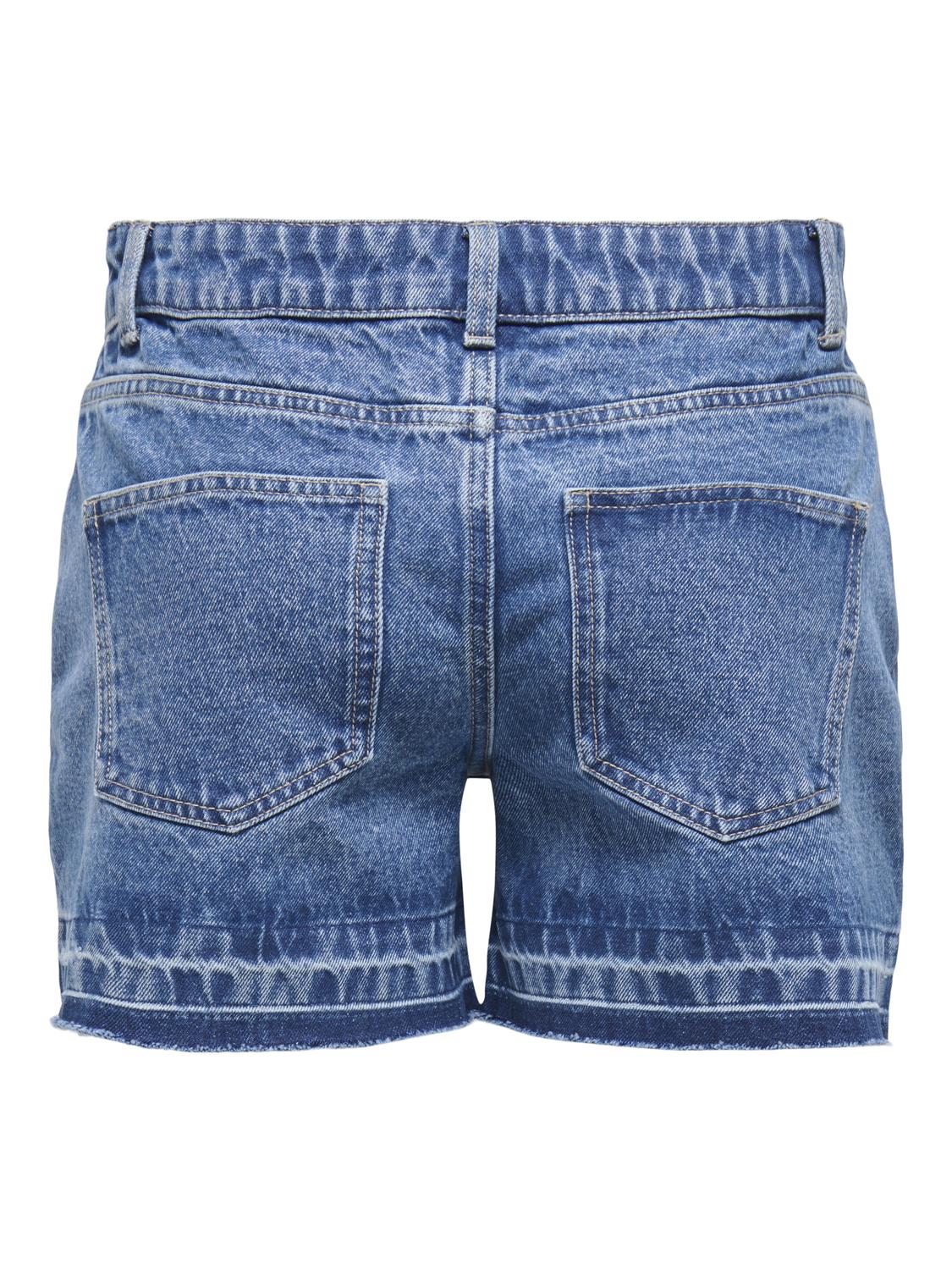 Short Regular Elaine Tiro Medio - Medium Blue Denim