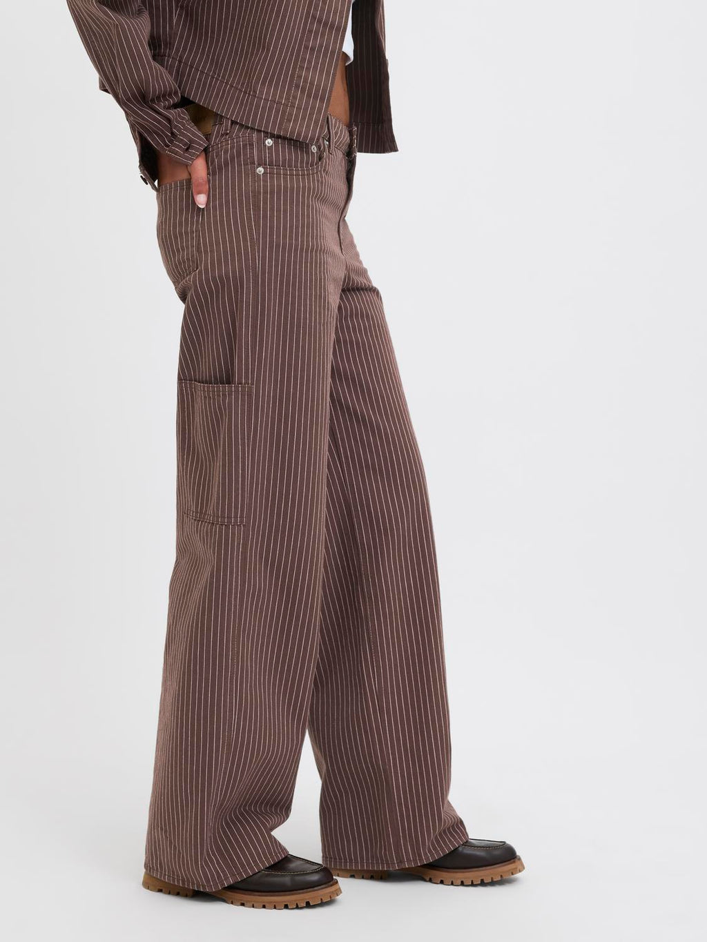 Pantalón Wide Leg Amy Maddy Tiro Medio - Bracken