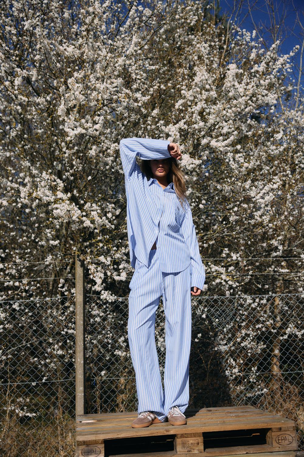 Camisa Regular Frida - Sky Blue