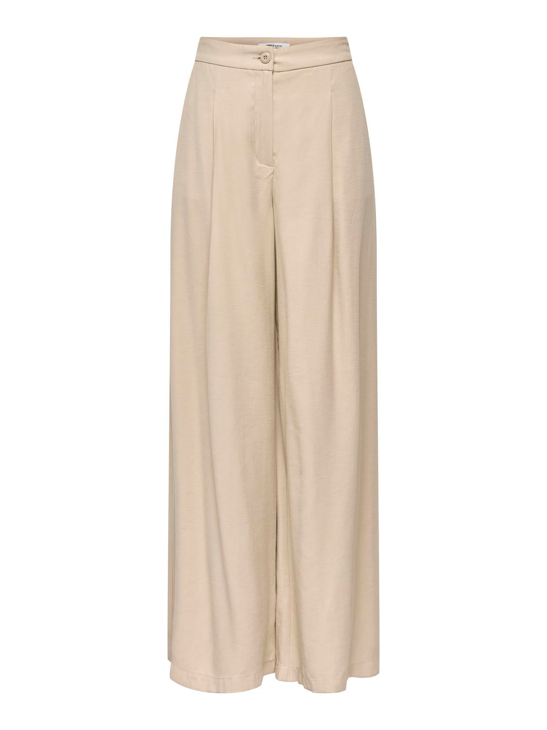 Pantalón Wide Leg Tila Life Tiro Alto - Humus