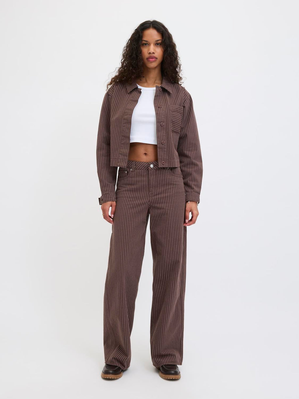 Pantalón Wide Leg Amy Maddy Tiro Medio - Bracken