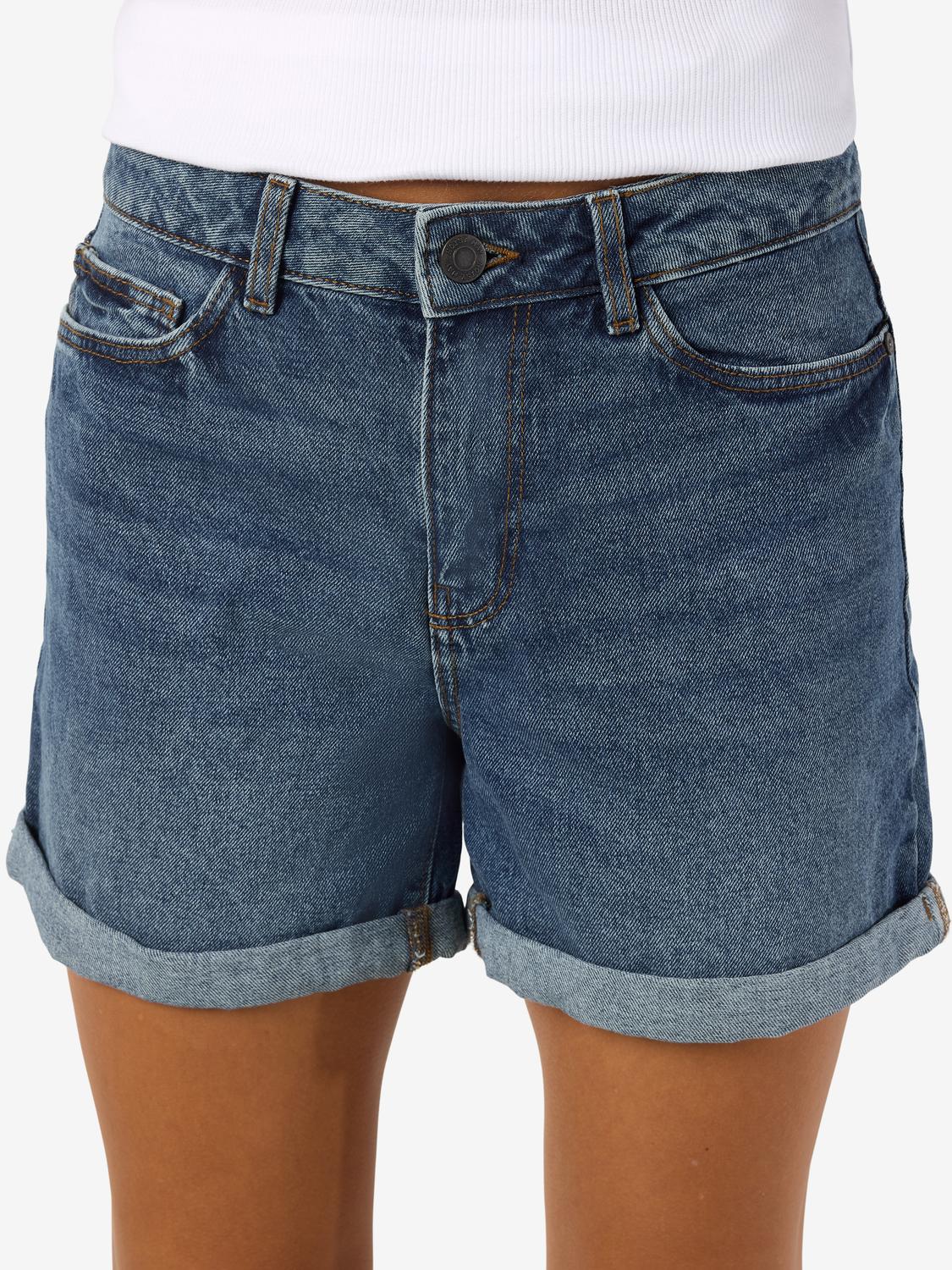 Short Relaxed Smiley - Medium Blue Denim