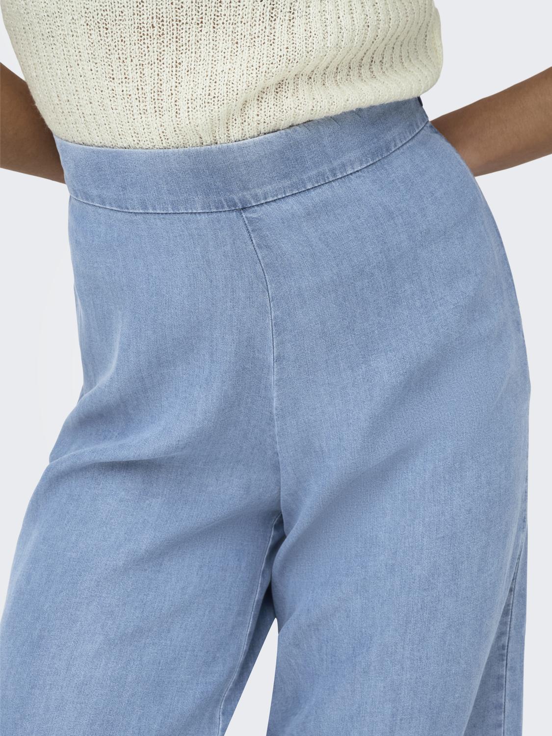 Pantalón Wide Leg Charis - Medium Blue Denim