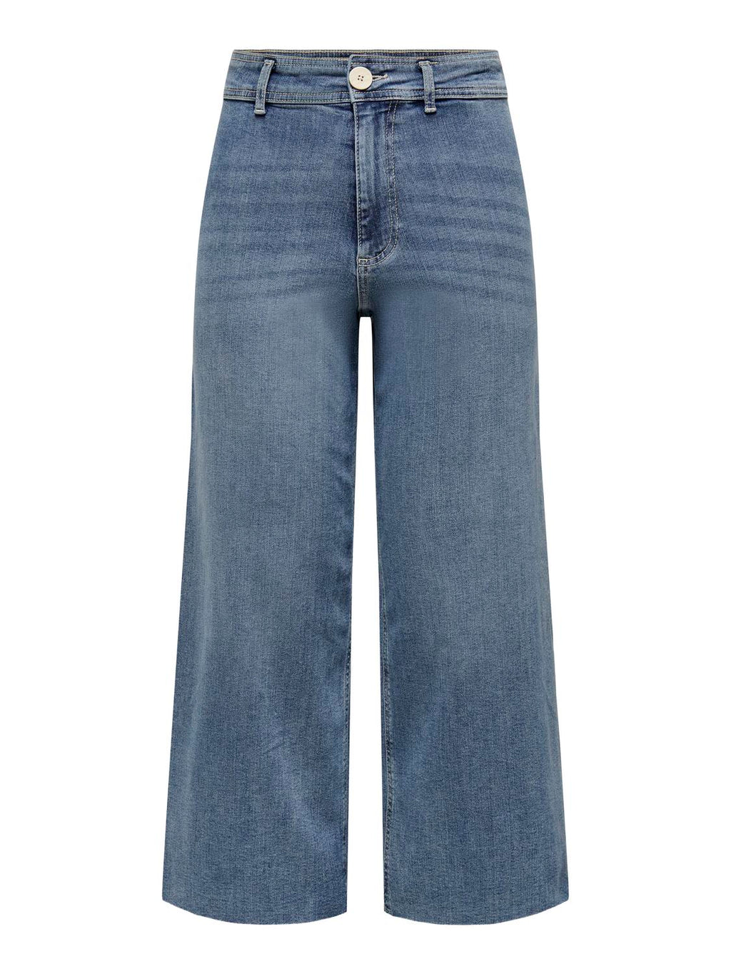 Jean Straight Sylvie Tiro Alto - Medium Blue Denim