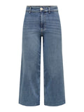Jean Straight Sylvie Tiro Alto - Medium Blue Denim