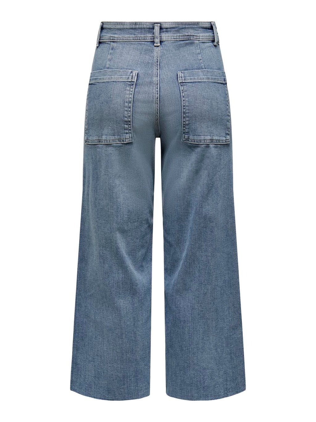Jean Straight Sylvie Tiro Alto - Medium Blue Denim