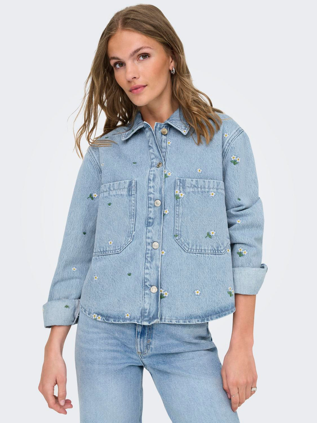 Camisa Oversize Cassie - Light Blue Denim