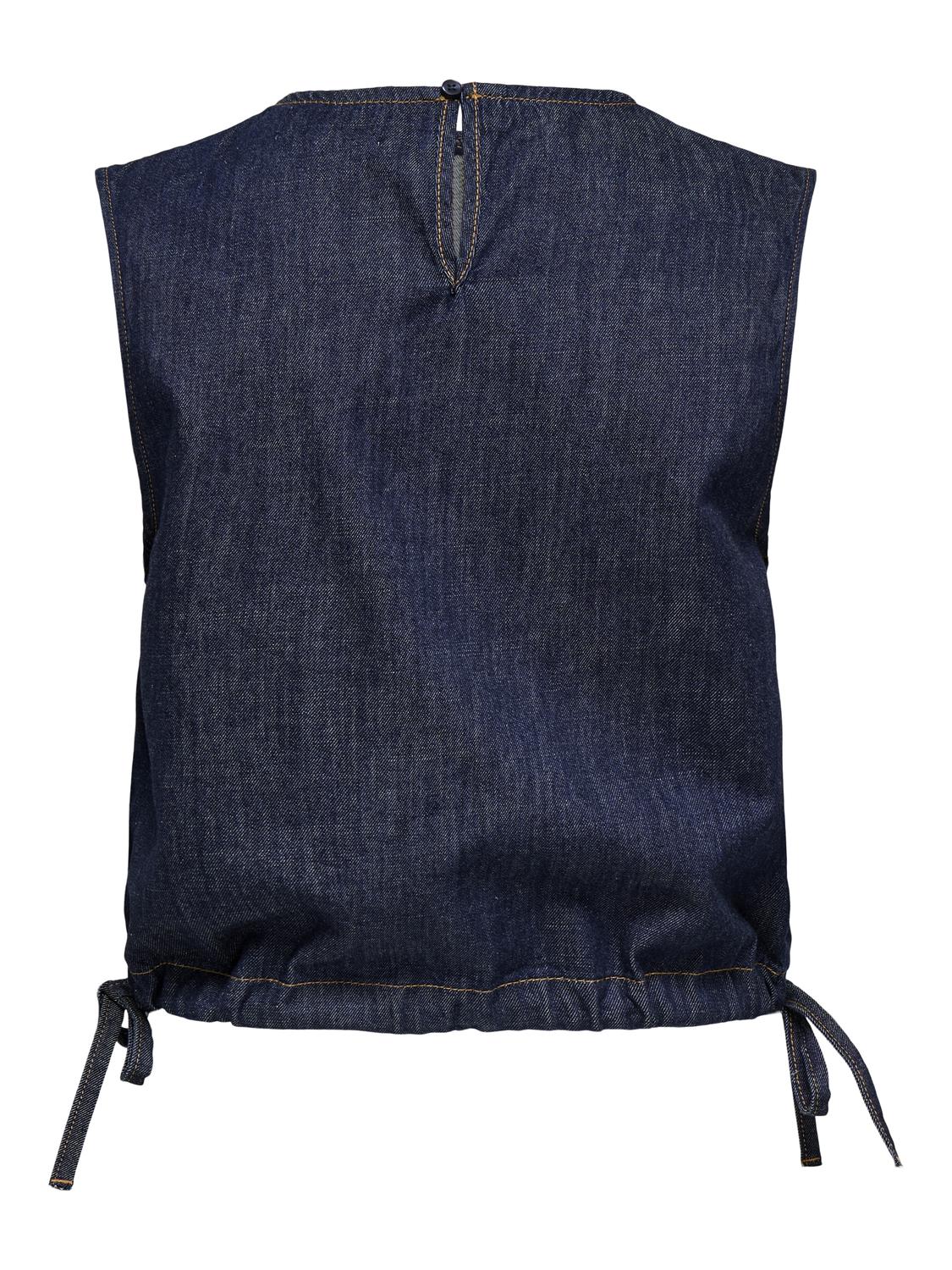 Top Boxy Sonnet - Dark Blue Denim