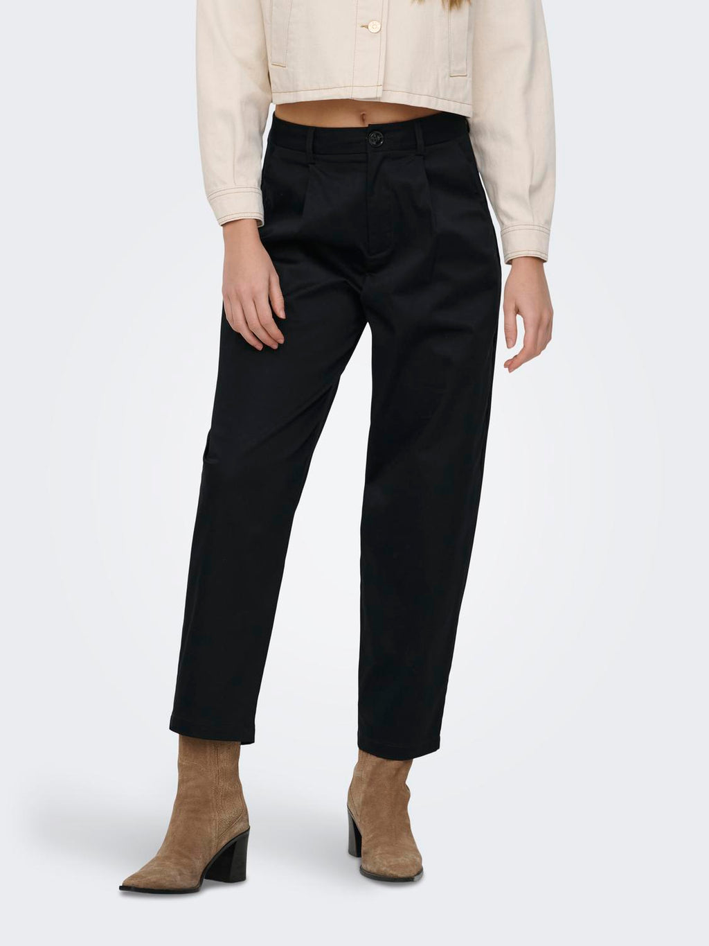Pantalón Barrel Casil Tiro Alto - Black