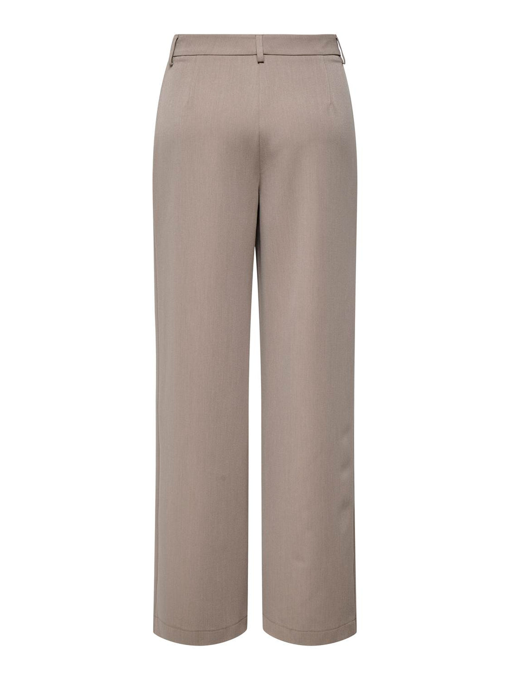 Pantalón Straight Hattie Tiro Alto - Taupe Gray